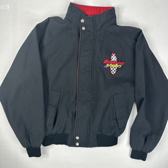 Vintage 90’s Swingster Mens Large Snap-On Racing Black Red Jacket US Racing - Picture 5 of 9